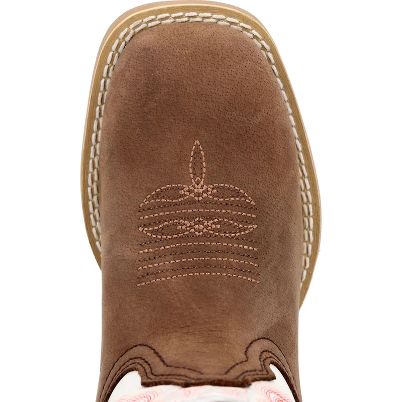 Durango Boys Lil' Rebel Pro Trail Brown and White Western Boot