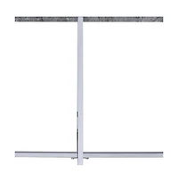 Industrial Style Faux Marble Rectangular End Table with Wood and Metal Frame
