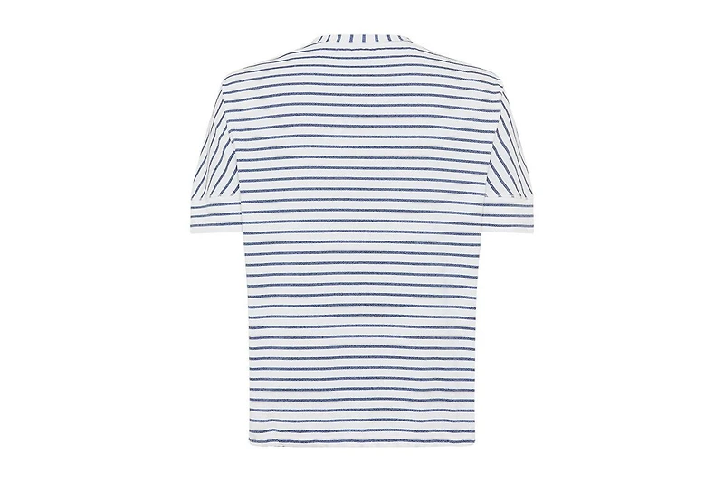 Olsen Women's Paisley Denim and Stripe T-Shirt