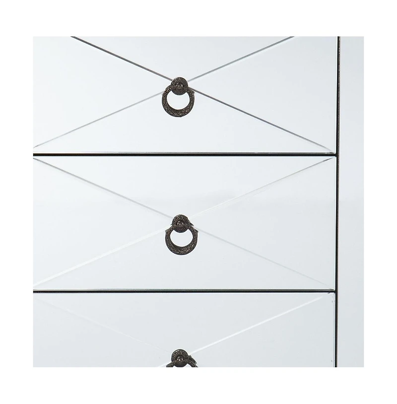 End Table with Three Drawers for Living Room or Bedroom Storage