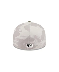New Era Men's Light Beige/Olive Texas Rangers 2025 Armed Forces Day Low Profile 59FIFTY Fitted Hat