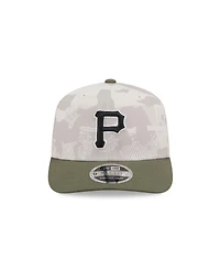 New Era Men's Light Beige/Olive Pittsburgh Pirates 2025 Armed Forces Day 9SEVENTY Adjustable Hat