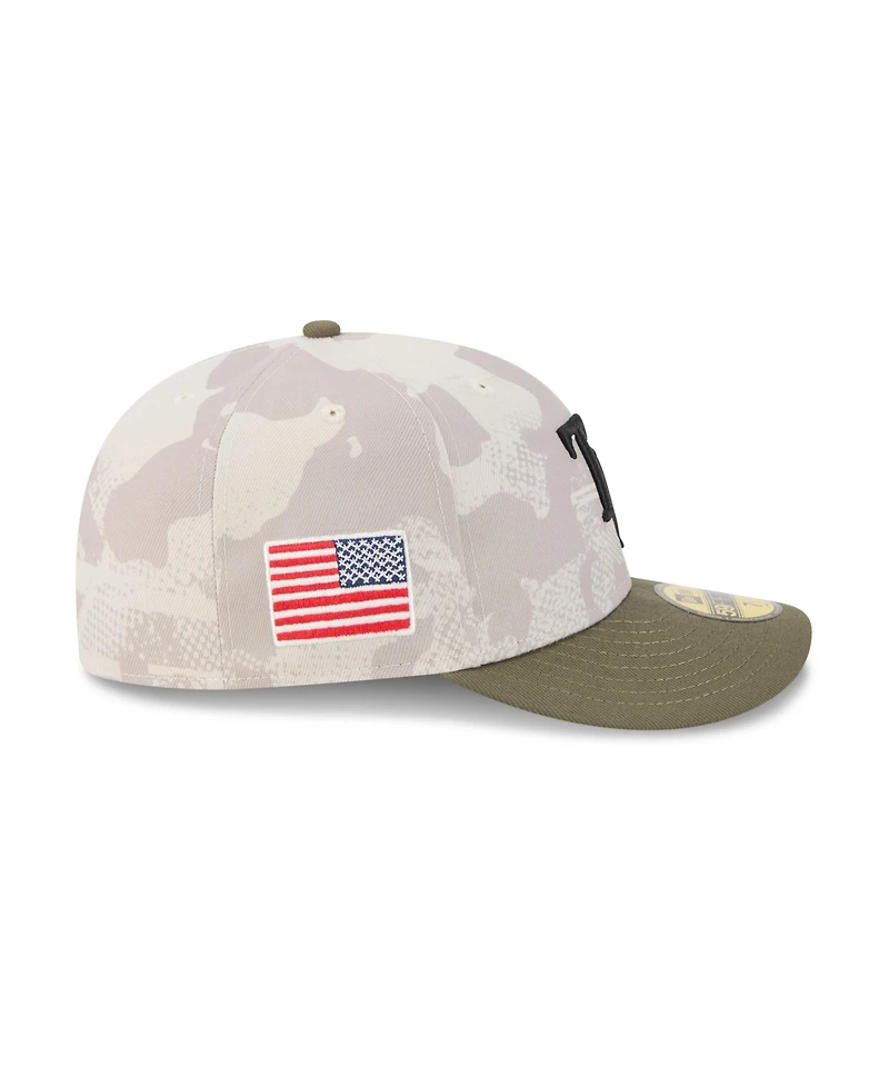 New Era Men's Light Beige/Olive Tampa Bay Rays 2025 Armed Forces Day 59FIFTY Fitted Hat