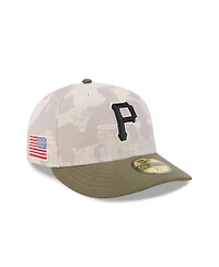 New Era Men's Light Beige/Olive Pittsburgh Pirates 2025 Armed Forces Day 59FIFTY Fitted Hat