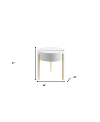 Elegant Manufactured and Solid Wood Round End Table for Your Living Space