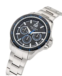 Nautica Men's Analog Silver-Tone Stainless Steel Watch, 46mm