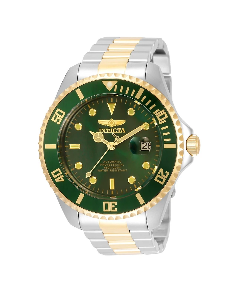 Invicta Men's Pro Diver Automatic 3 Hand Green Dial Watch