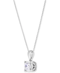TruMiracle Diamond Solitaire 18" Pendant Necklace (3/4 ct. t.w.) in 14k White Gold