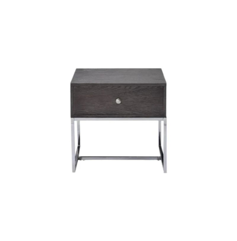 Contemporary End Table with Storage Drawer – Engineered Wood Build