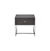 Contemporary End Table with Storage Drawer – Engineered Wood Build