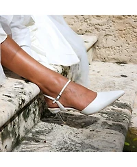 Alterre Women's Amal Customizable Bridal White Stiletto