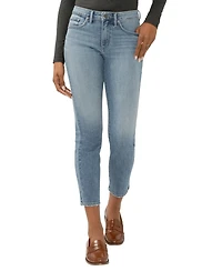 Silver Jeans Co. Women's Isbister High Rise Ankle Straight Leg Luxe Stretch