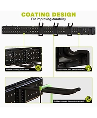 Hausource 48in Garden Tool Organizer Garage Storage Rack