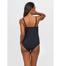 Lascana Women's Scalloped Underwire Tankini Swimsuit Top