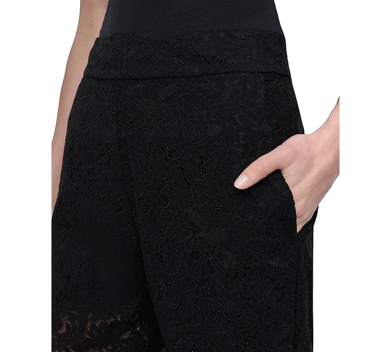 Dkny Jeans Women's Lace Cropped Pants