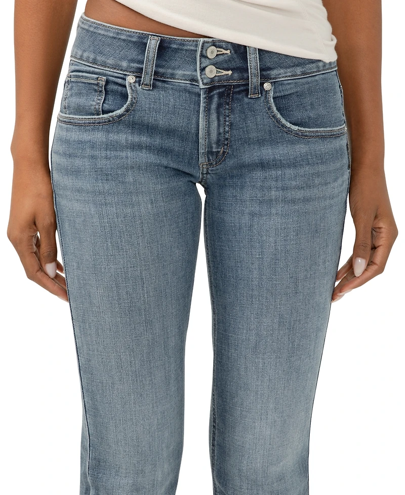 Silver Jeans Co. Women's Britt Low Rise Curvy Fit Bootcut