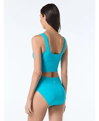 Beach House Sport Women's Racer Zip Front Tankini Top