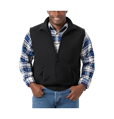KingSize Big & Tall Explorer Plush Fleece Zip Vest