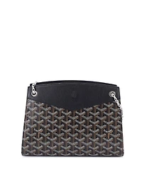 Pre-Owned Goyard Pm Structured Rouette Chain Shoulder Bag Coated Canvas