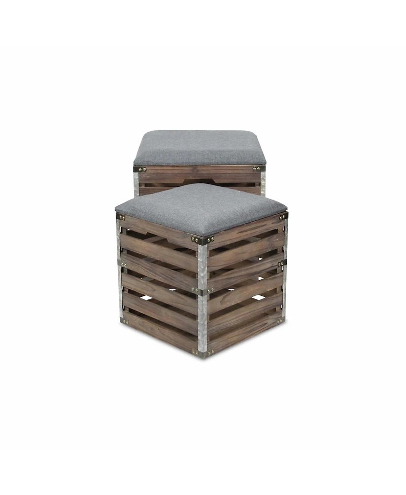 Set Of 2 Square Stor