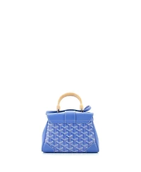 Pre-Owned Goyard Mini Saigon Top Handle Bag Coated Canvas with Leather