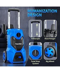 4500 Psi 2.0 Gpm Electric Pressure Washer with Foam Cannon & Hose Reel