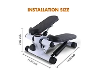 Multifunctional Stepper – Aerobic Fitness Machine with Electronic Monitor, Resistance Bands, and Slip-Resistant Footplates