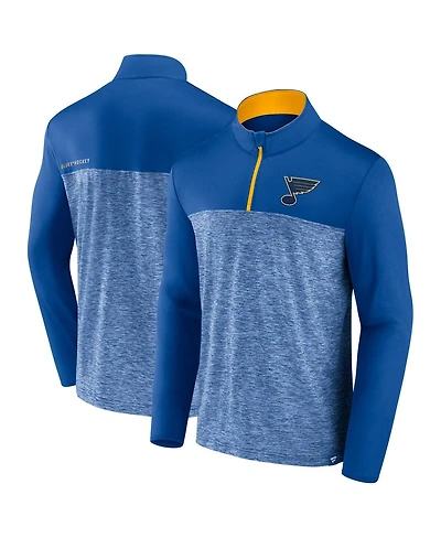 Fanatics Men's Blue St. Louis Blues Iconic Defender Quarter-Zip Jacket