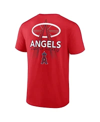 Men's Fanatics Red Los Angeles Angels Iconic Bring It T-shirt