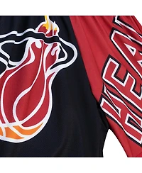 Mitchell & Ness Men's Black Miami Heat Big Face 5.0 Fashion Shorts