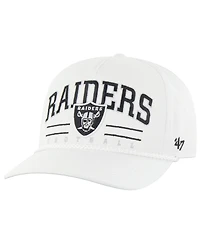 '47 Brand Men's White Las Vegas Raiders Roscoe Hitch Rope Adjustable Hat