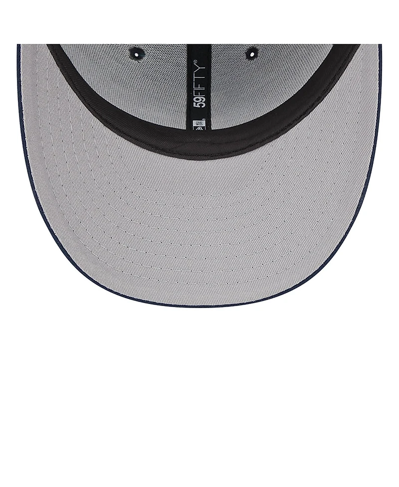 Men's New Era Navy Oakland Athletics Oceanside Low Profile 59FIFTY Fitted Hat