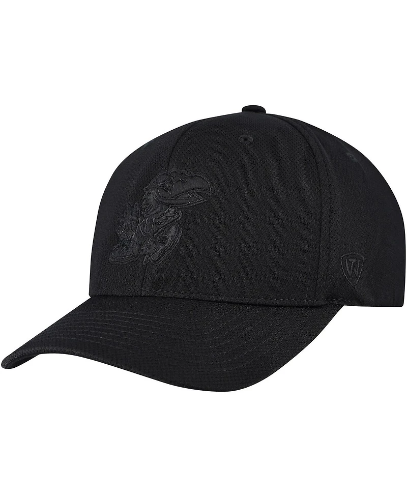 Top of the World Men's Black Kansas Jayhawks Reflex Performance Flex Hat