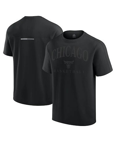 Fanatics Men's Black Chicago Bulls Flex Tri-Blend T-Shirt