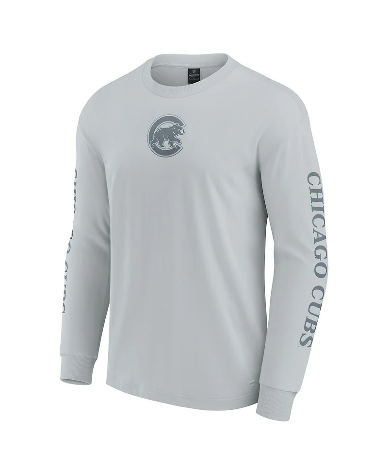 Fanatics Men's Gray Chicago Cubs Elements Strive Long Sleeve T-Shirt