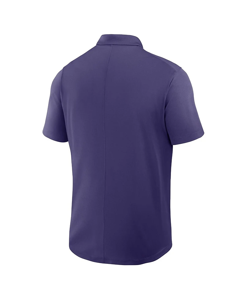 Nike Men's Purple Clemson Tigers Primetime Victory Primary Logo Performance Polo Shirt