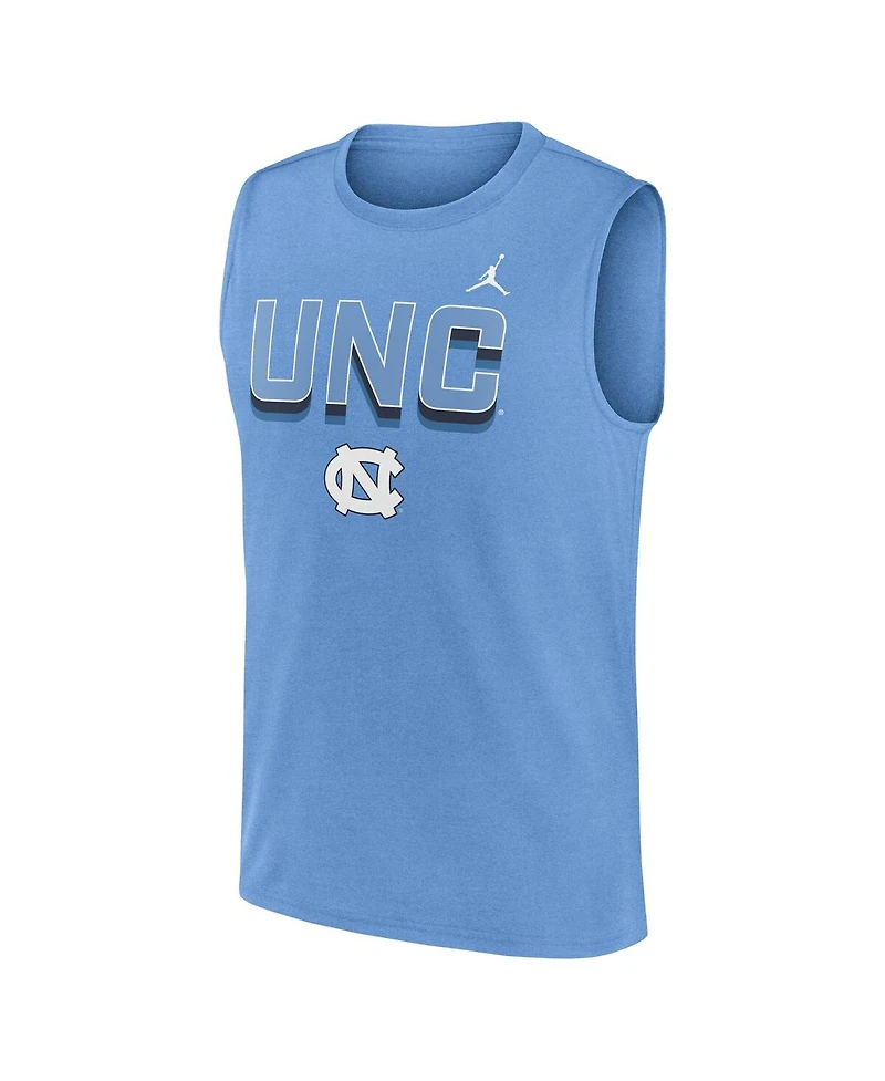 Jordan Men's Carolina Blue North Tar Heels Primetime Tricode Legend Performance Tank Top