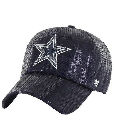 '47 Brand Women's Navy Dallas Cowboys Dazzle Clean Up Adjustable Hat