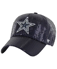 '47 Brand Women's Navy Dallas Cowboys Dazzle Clean Up Adjustable Hat