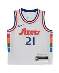 Nike Toddler Joel Embiid White Philadelphia 76ers 2024/25 Swingman Player Jersey - City Edition