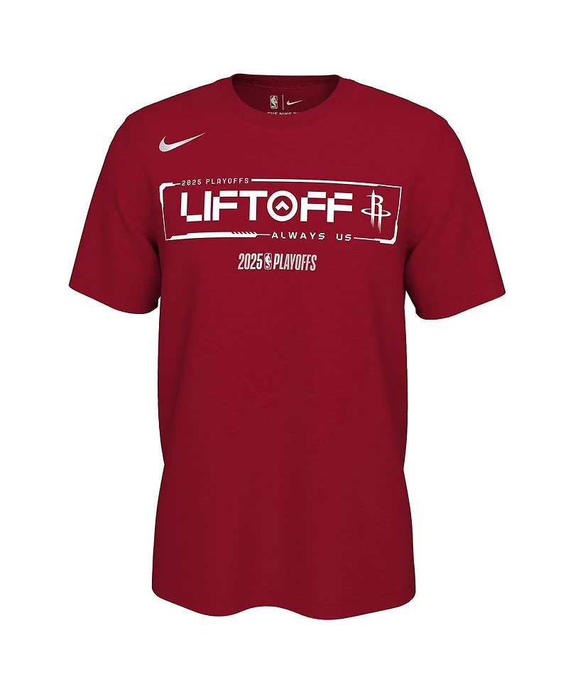 Nike Men's and Women's Red Houston Rockets 2025 Nba Playoffs On-Court Mantra T-Shirt