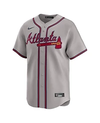 Nike Men's Ronald Acuna Jr. Gray Atlanta Braves Road Limited Player Jersey