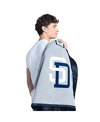 Starter Men's Navy San Diego Padres Cooperstown Collection Point Man Full-Snap Coaches Jacket