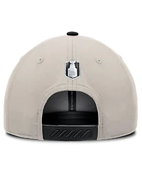 Fanatics Men's Black/Gray Washington Capitals 2025 Metropolitan Division Champions Locker Room Adjustable Hat