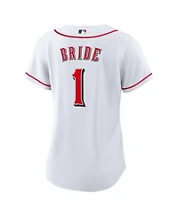Nike Women's White Cincinnati Reds 1 Bride Home Replica Jersey