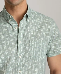UNTUCKit Men's Slim Fit Wrinkle-Free Performance Ivers Short Sleeve Button Up Shirt
