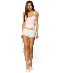 Edikted Women's Liza Knotted Cowl Neck Top