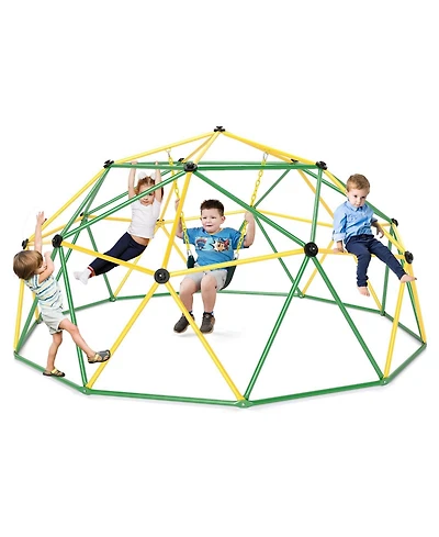 10 Feet Dome Climber with Swing and 800 Lbs Load Capacity