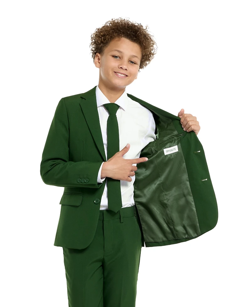 OppoSuits Big Boys Glorious Solid Color Suit, 3-Piece Set