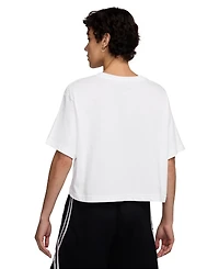 Nike Women's Cotton Short-Sleeve Cropped Basketball T-Shirt